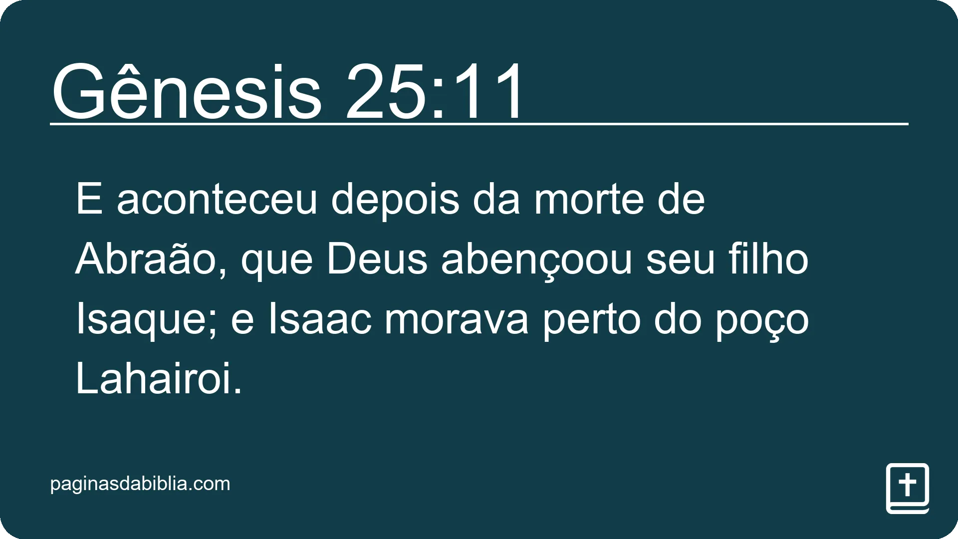 Gênesis 25:11