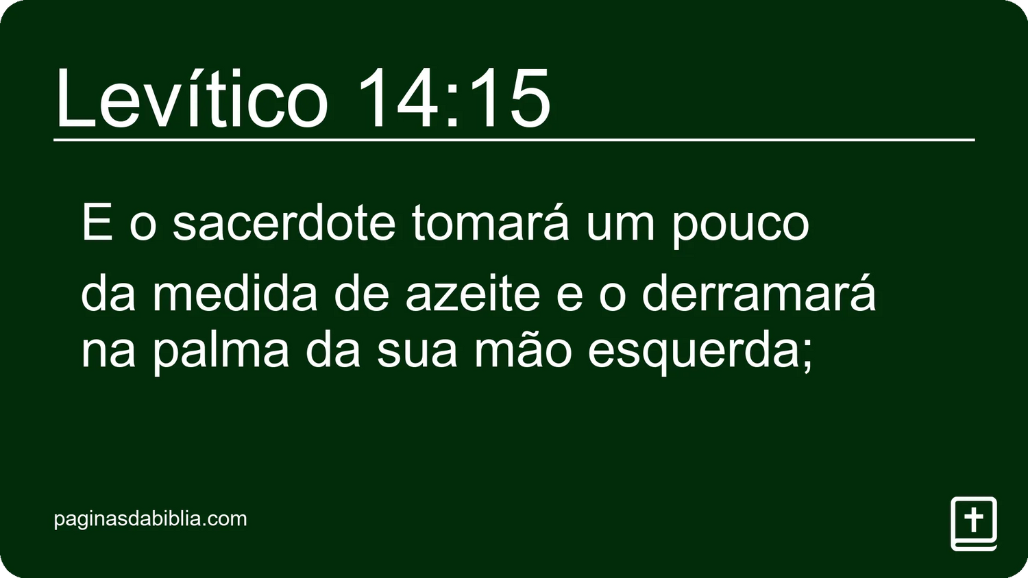 Levítico 14:15