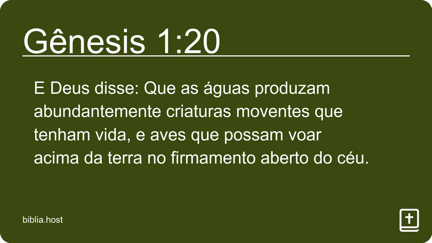 Gênesis 1:20