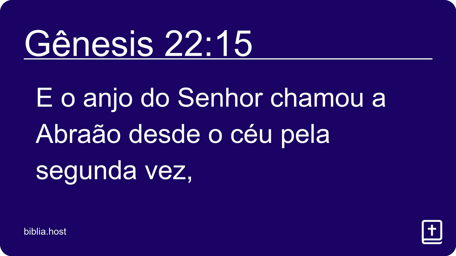 Gênesis 22:15