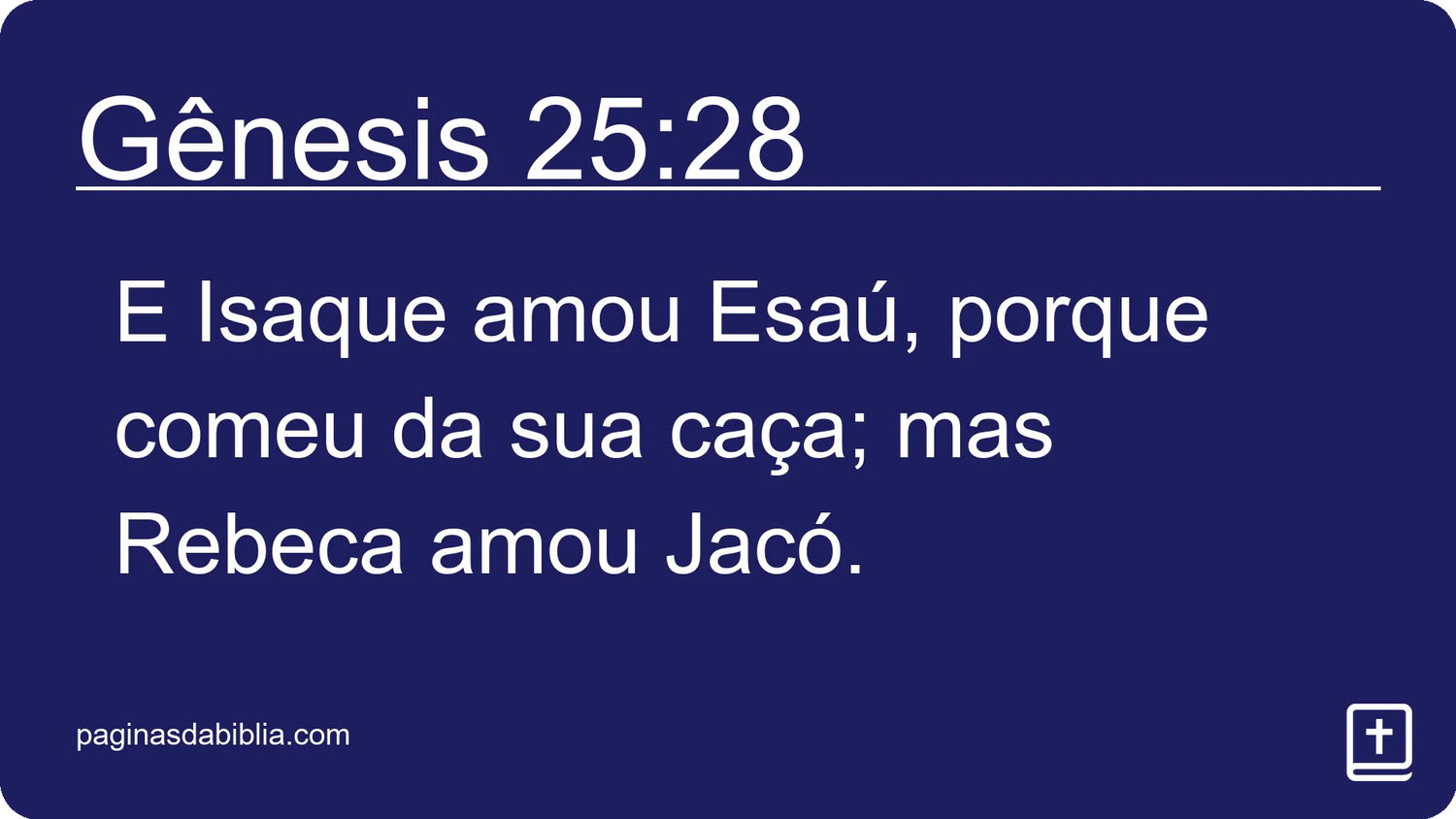 Gênesis 25:28