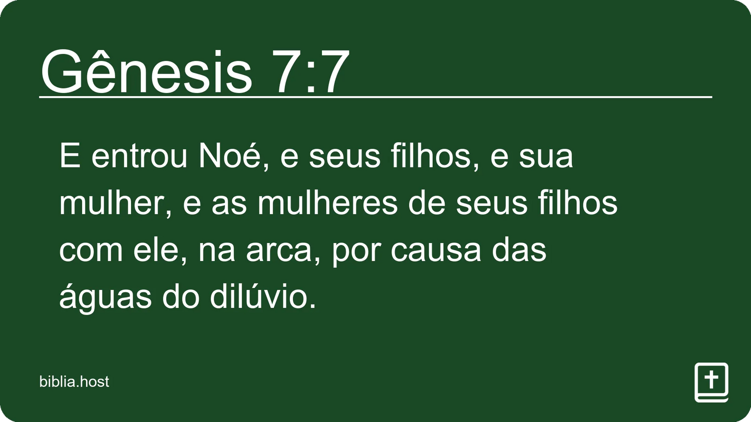 Gênesis 7:7