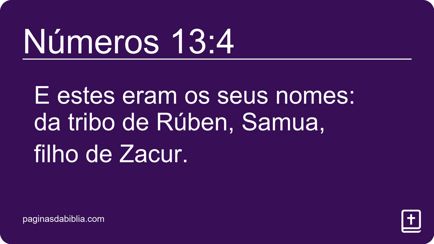 Números 13:4