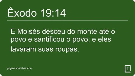 Êxodo 19:14