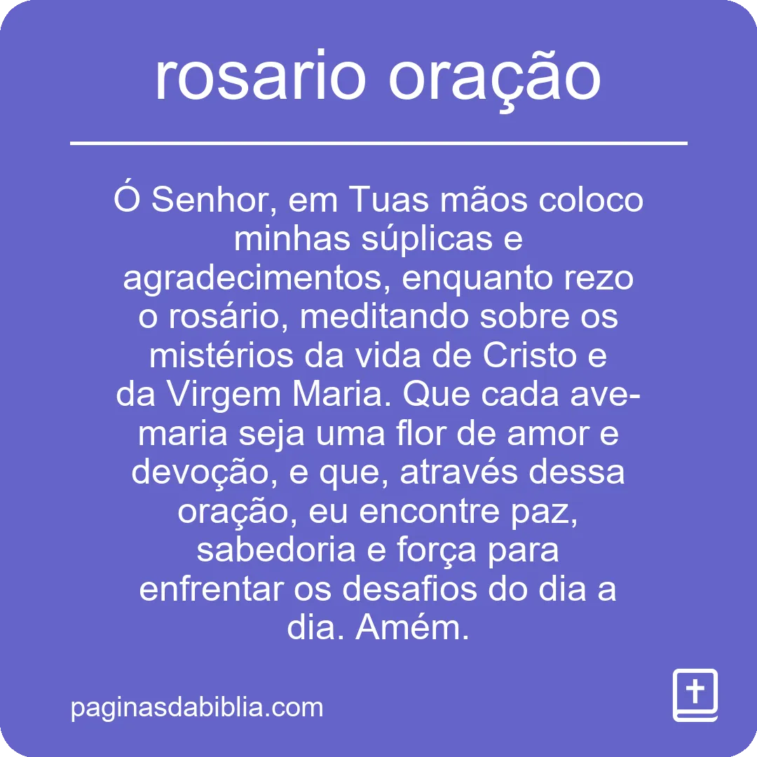 rosario oração