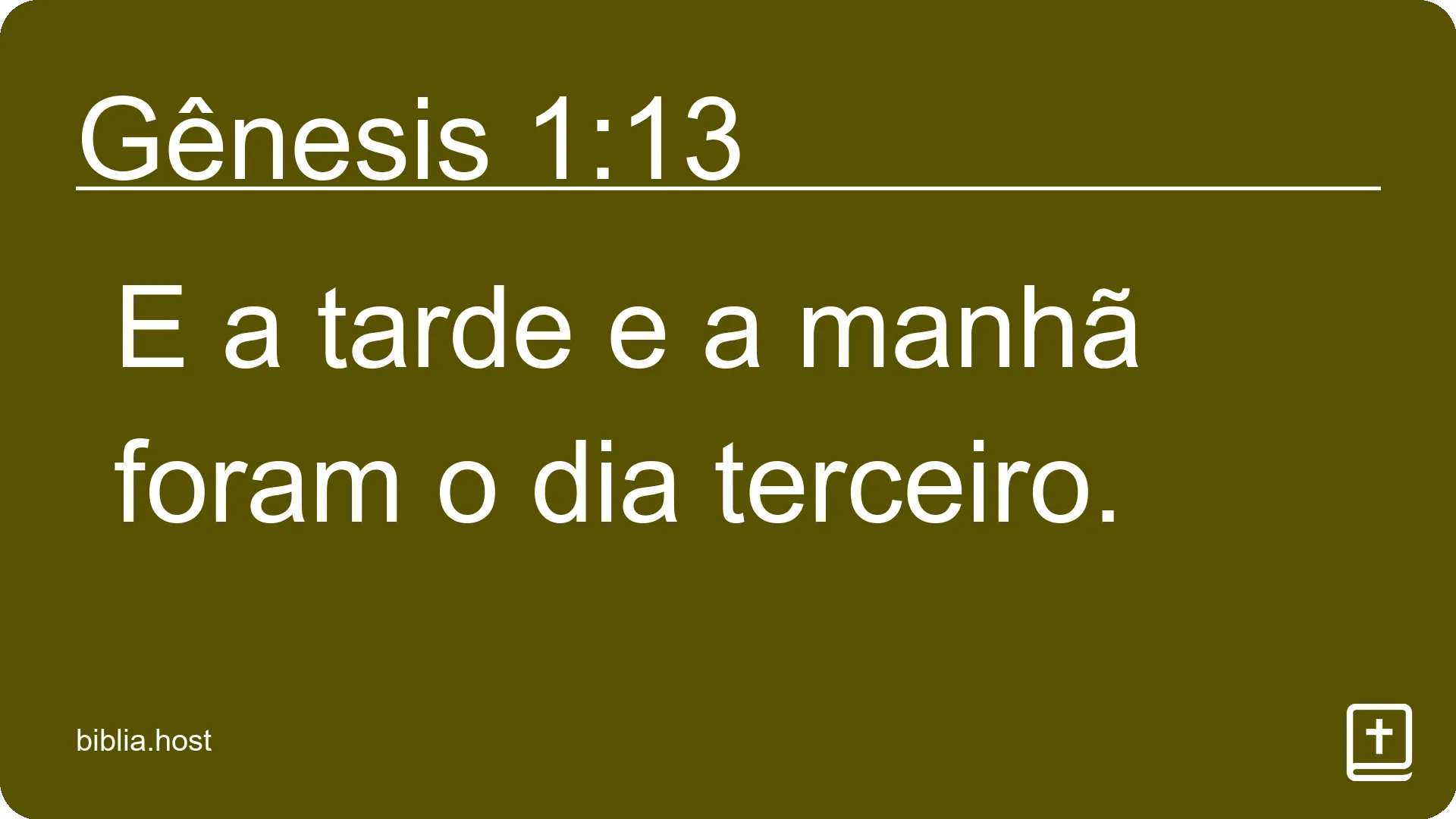 Gênesis 1:13