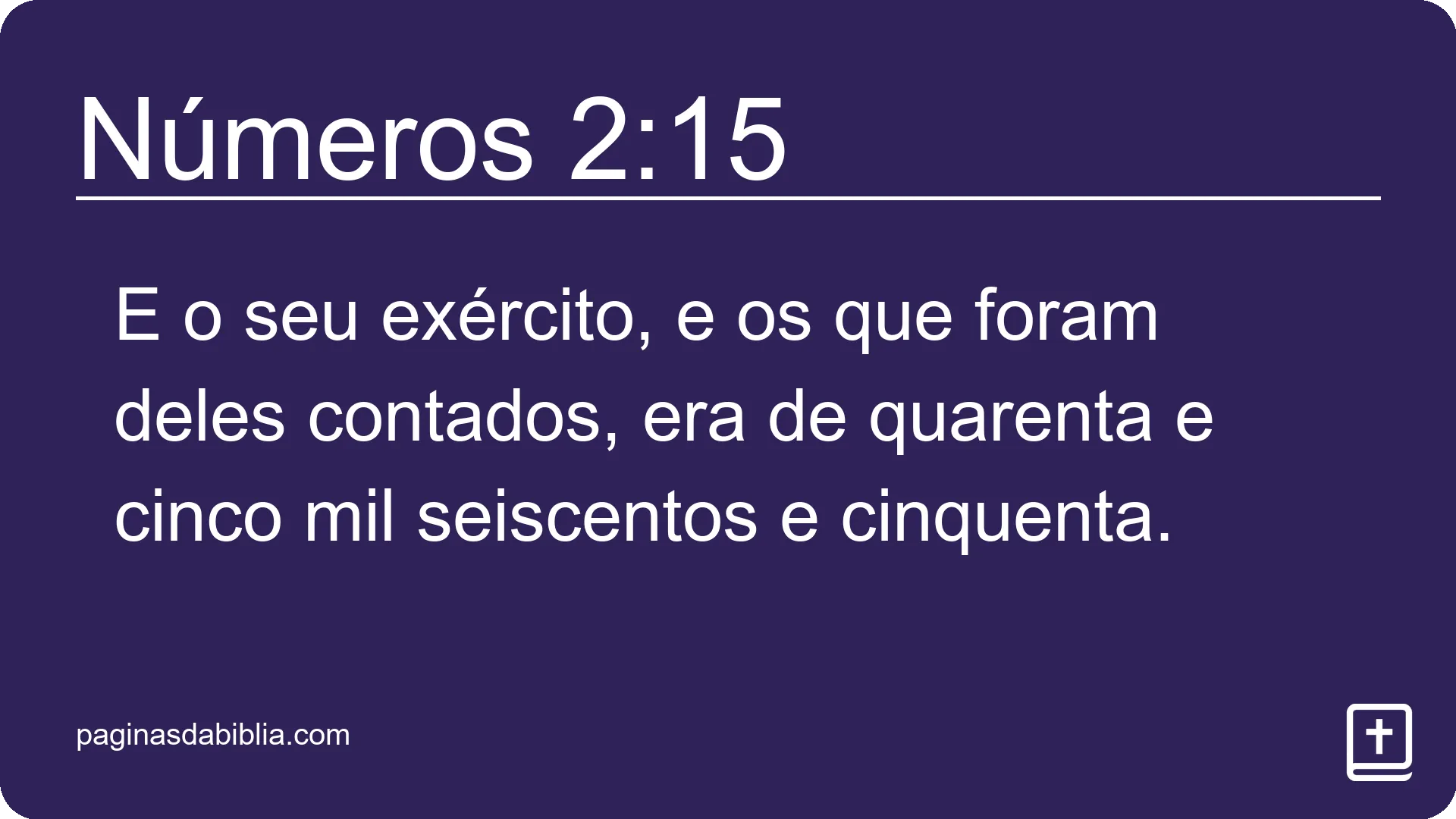 Números 2:15