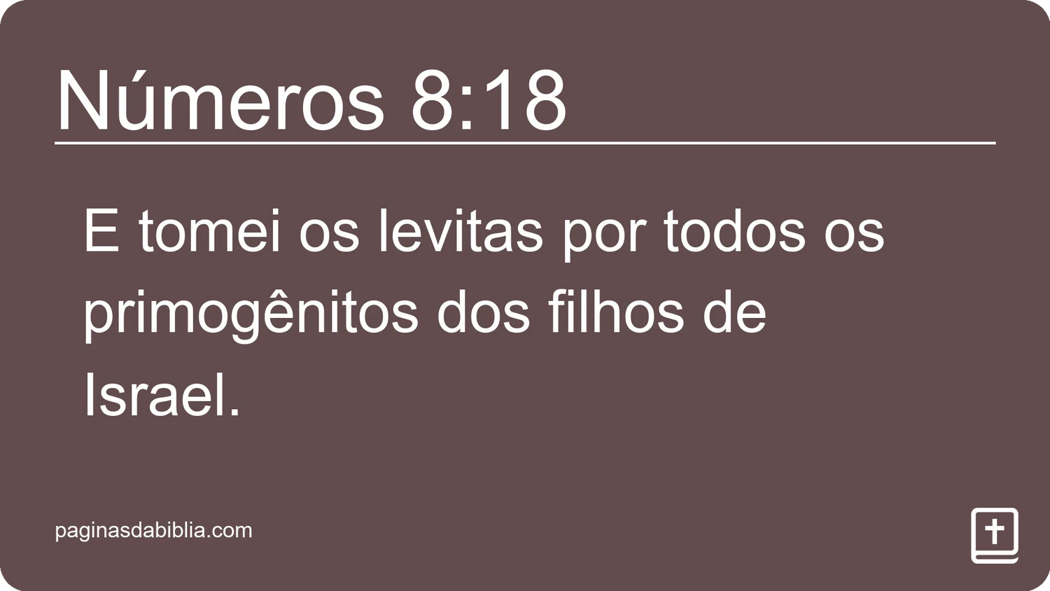 Números 8:18