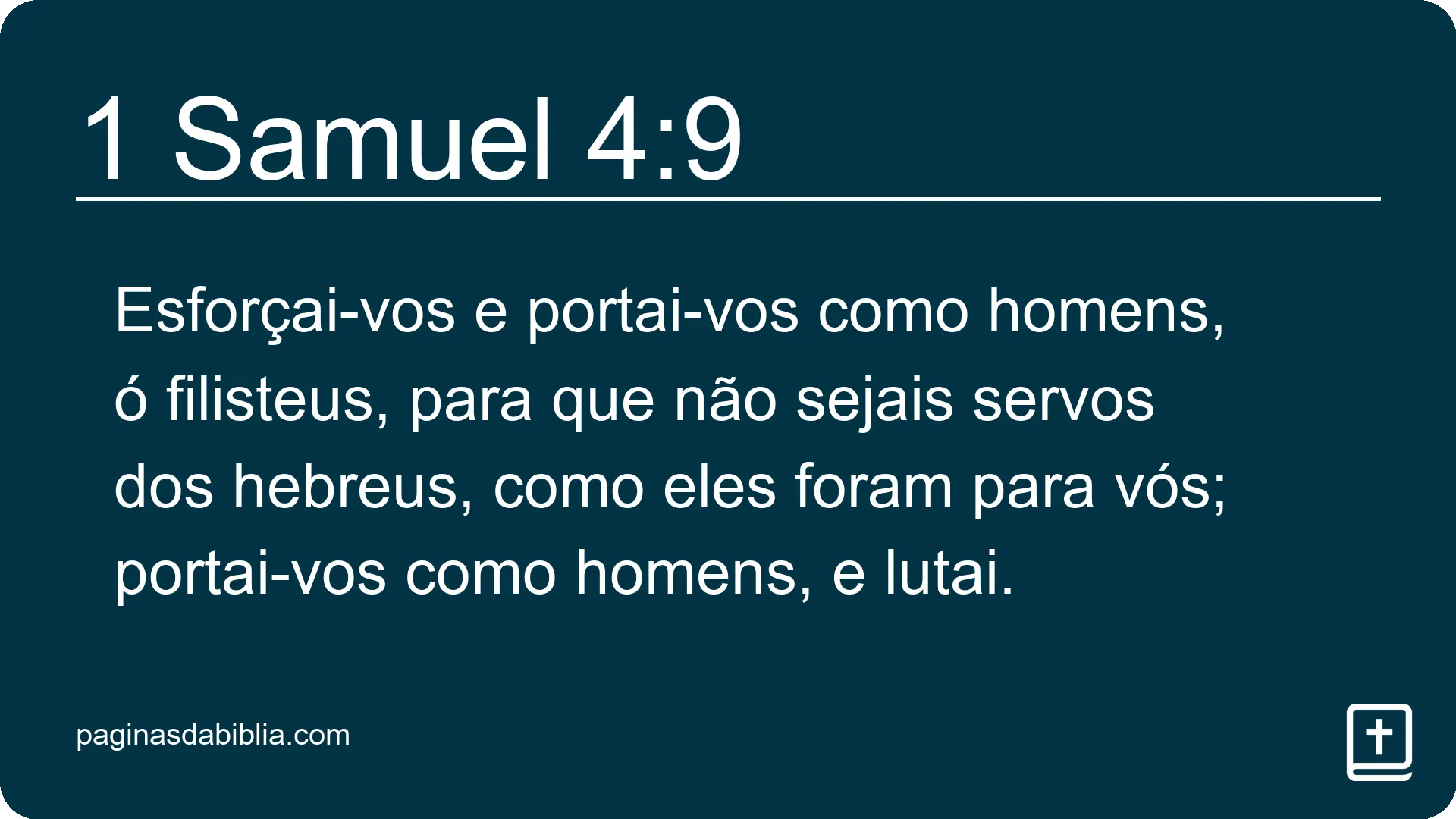 1 Samuel 4:9