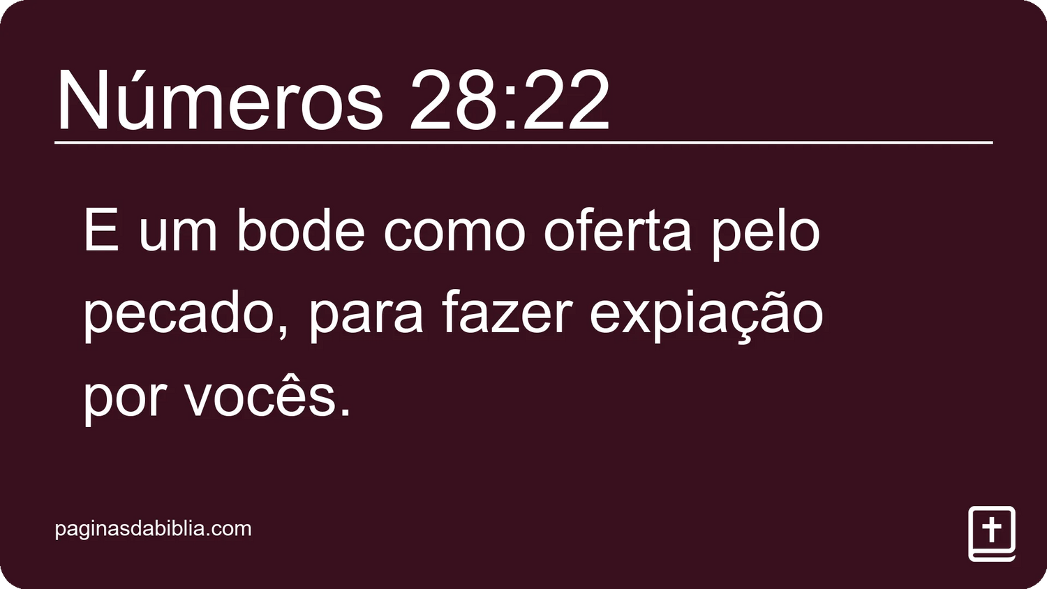 Números 28:22