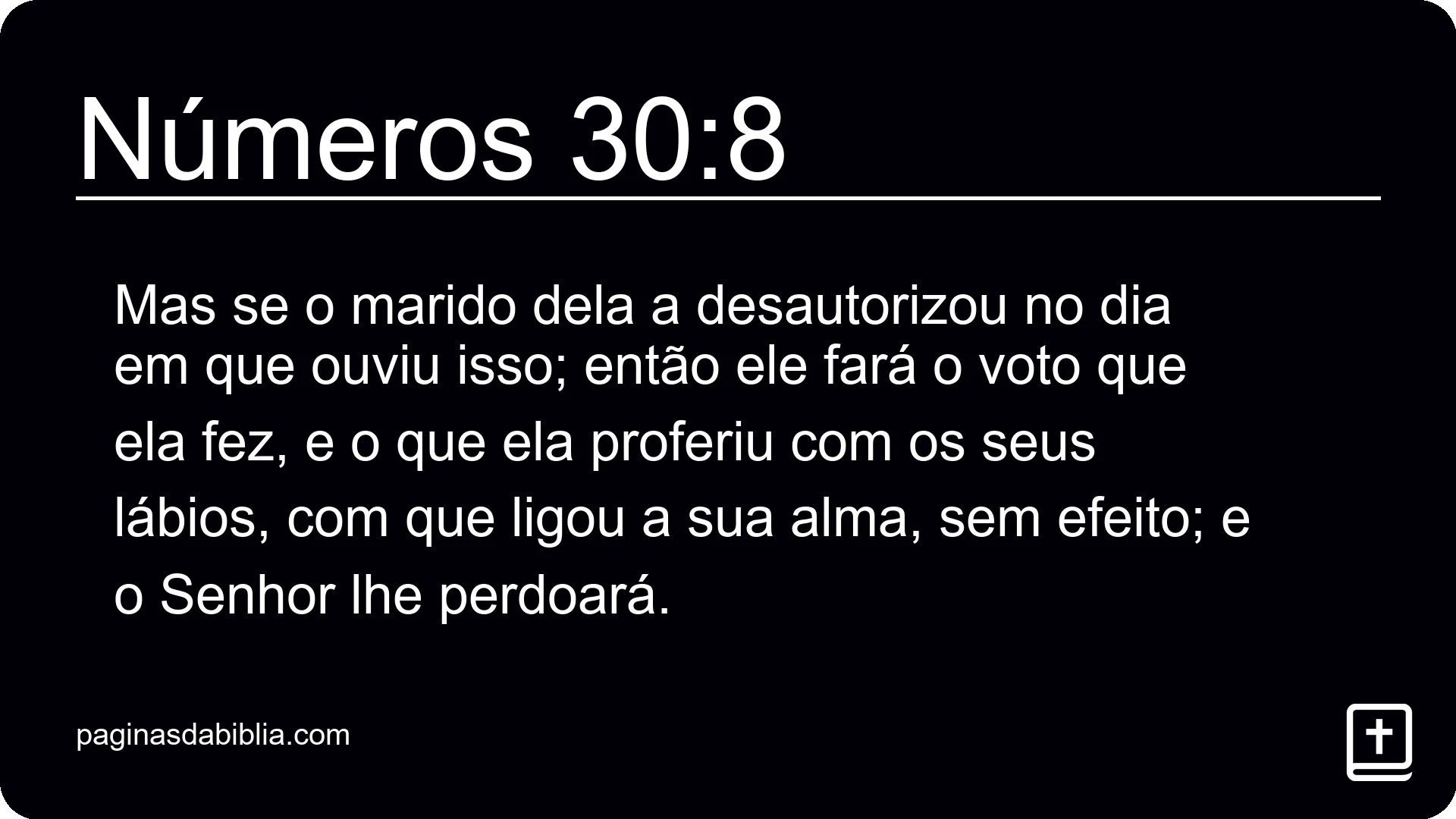 Números 30:8