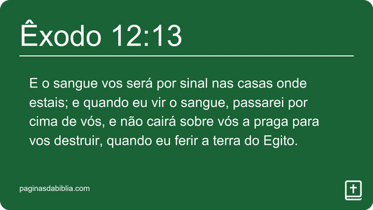 Êxodo 12:13