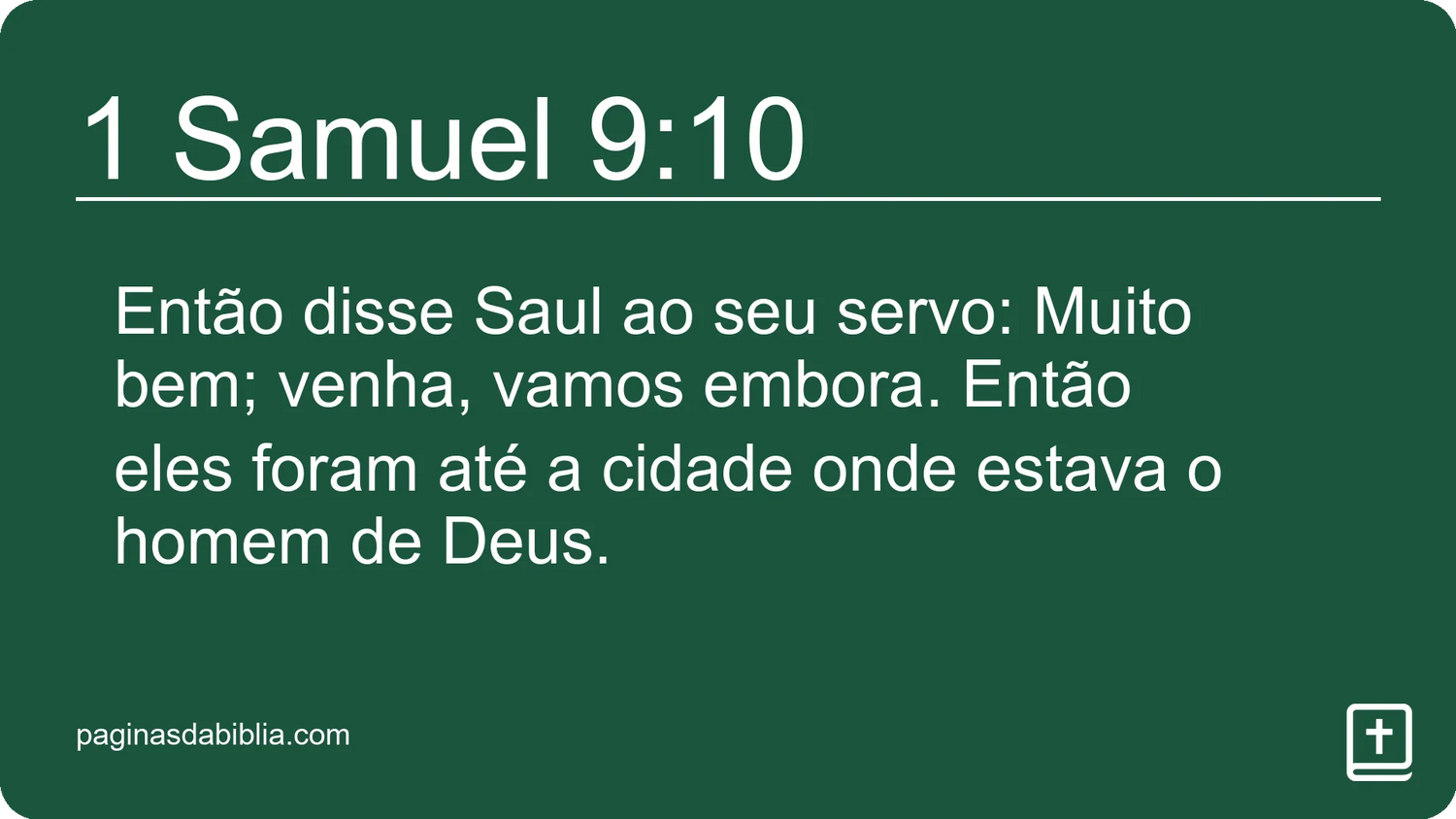 1 Samuel 9:10