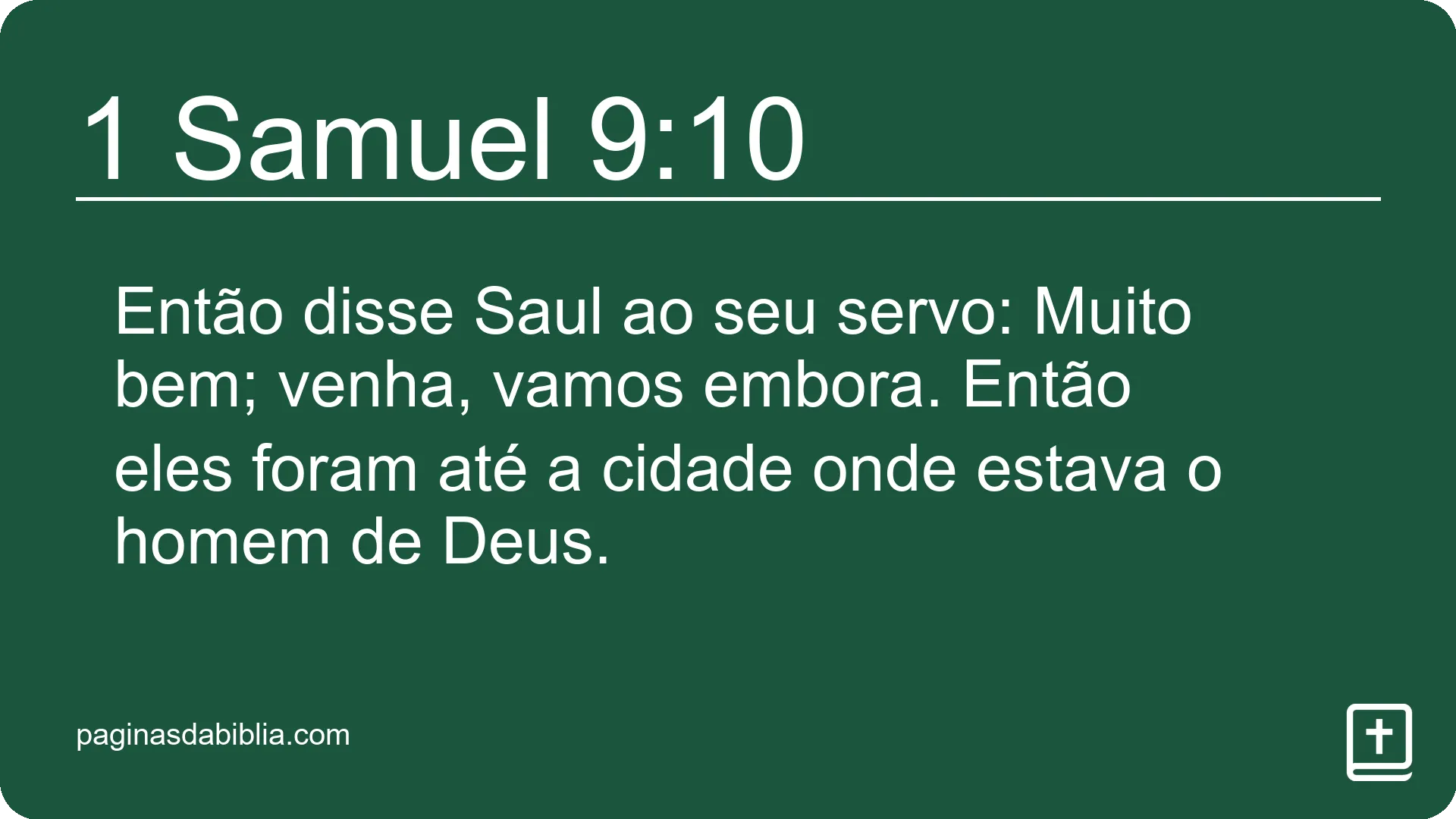 1 Samuel 9:10