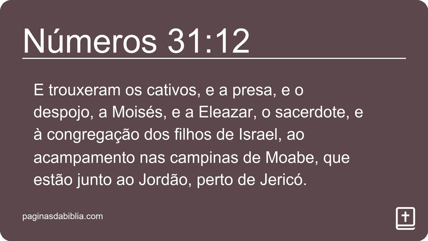 Números 31:12