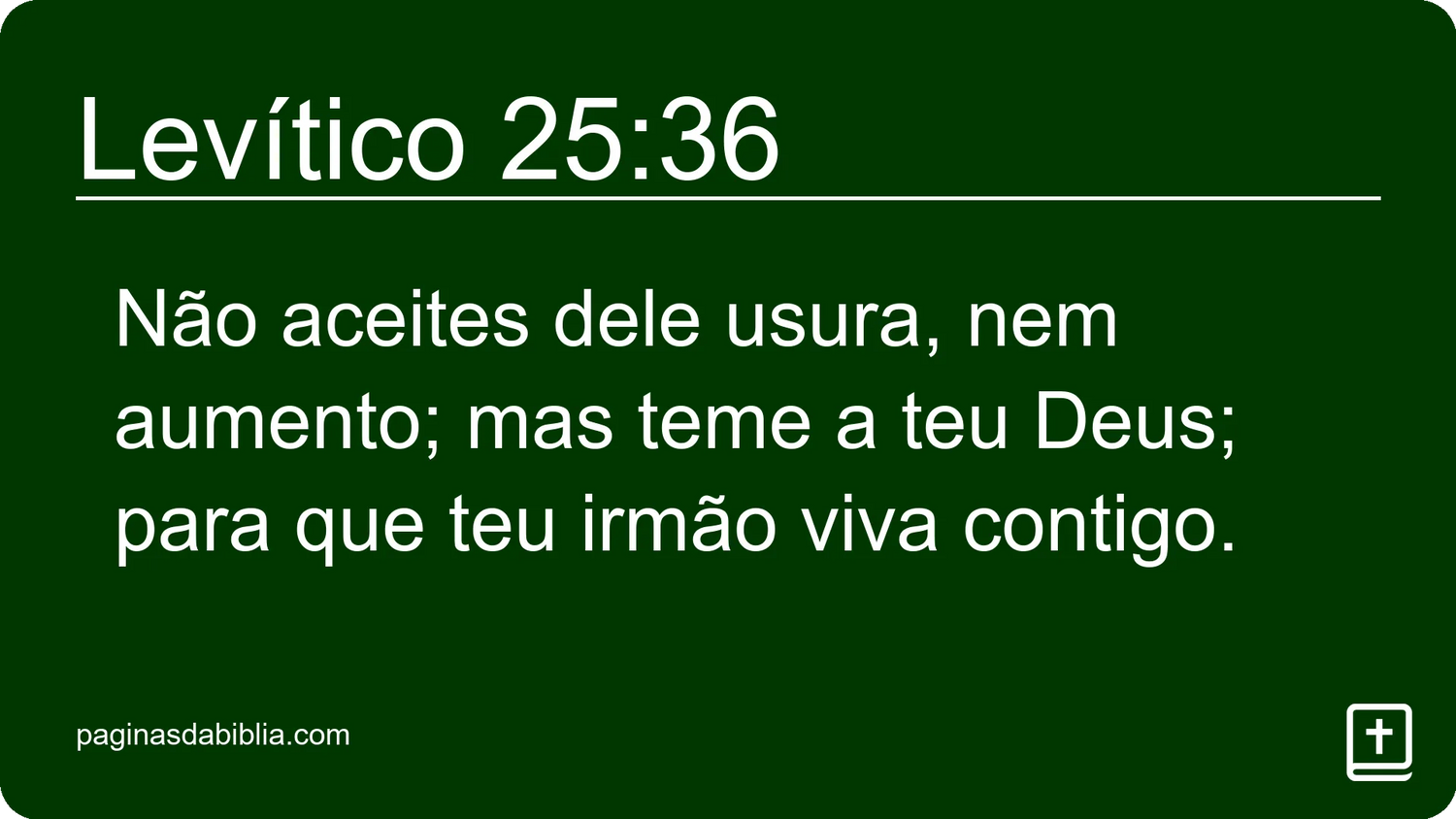 Levítico 25:36