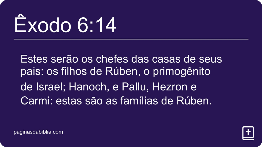 Êxodo 6:14