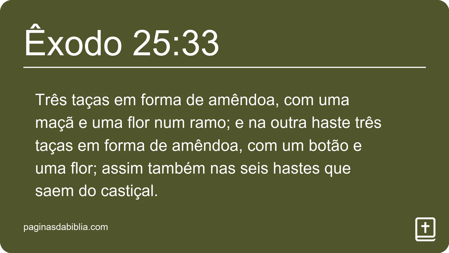 Êxodo 25:33