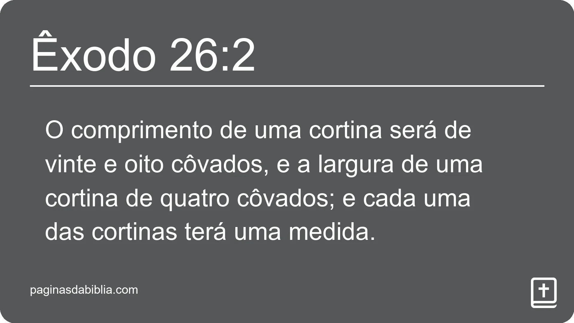 Êxodo 26:2