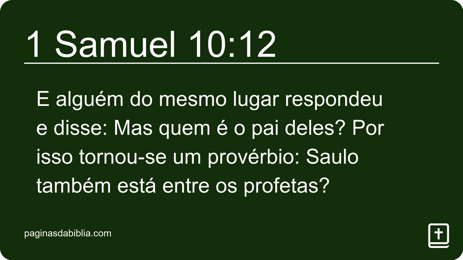 1 Samuel 10:12