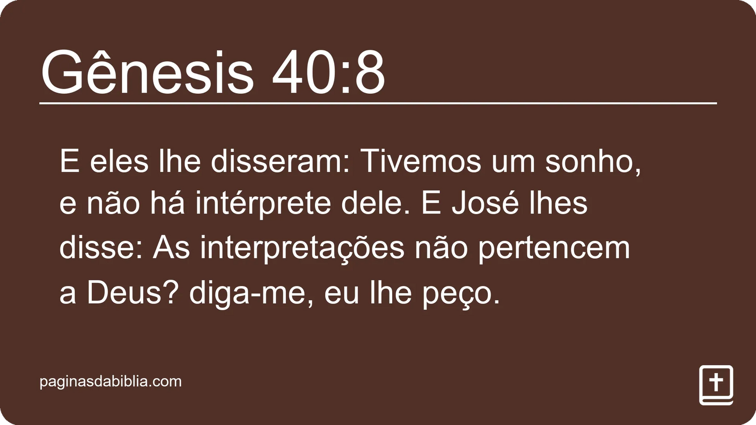 Gênesis 40:8