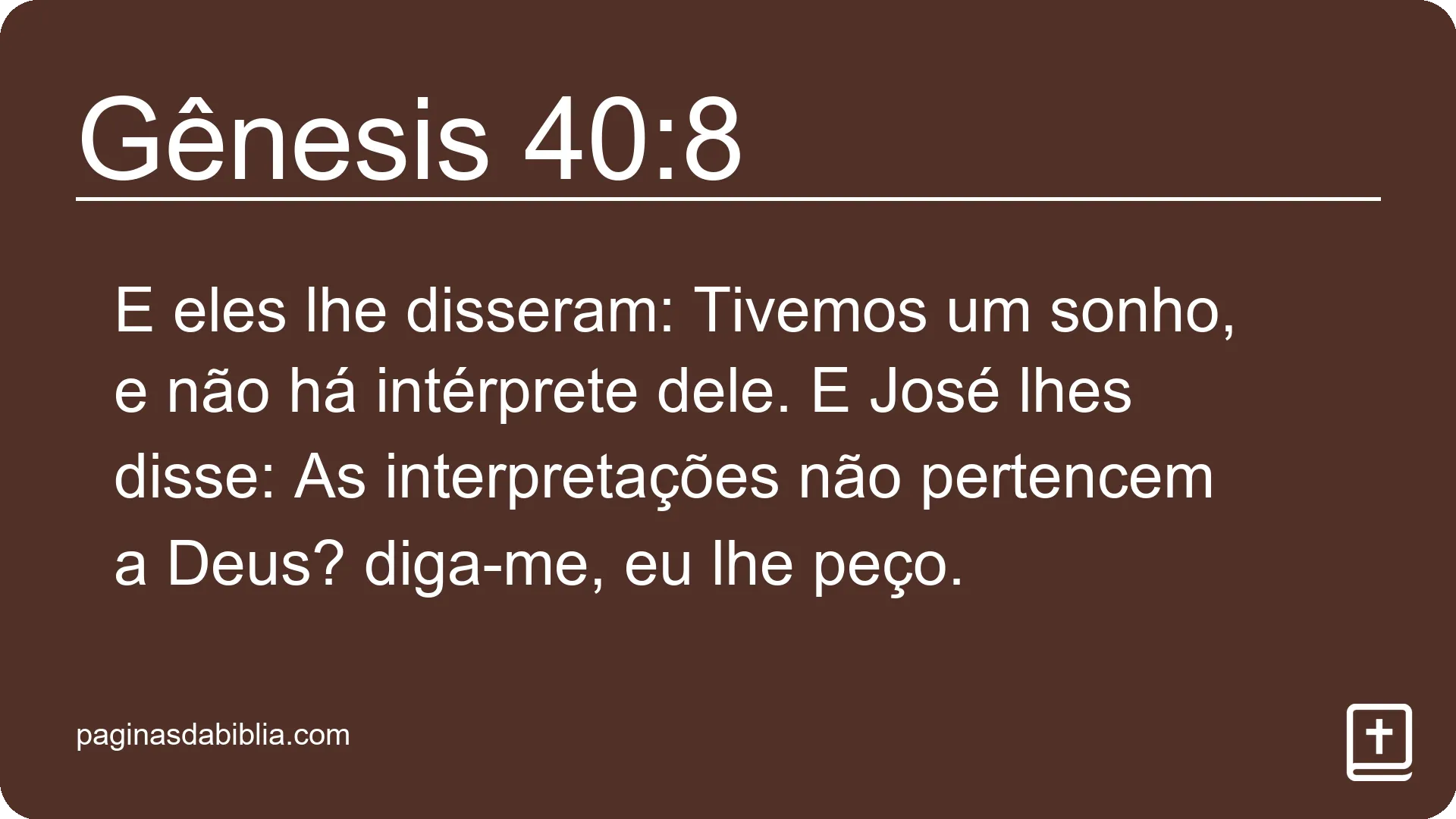 Gênesis 40:8