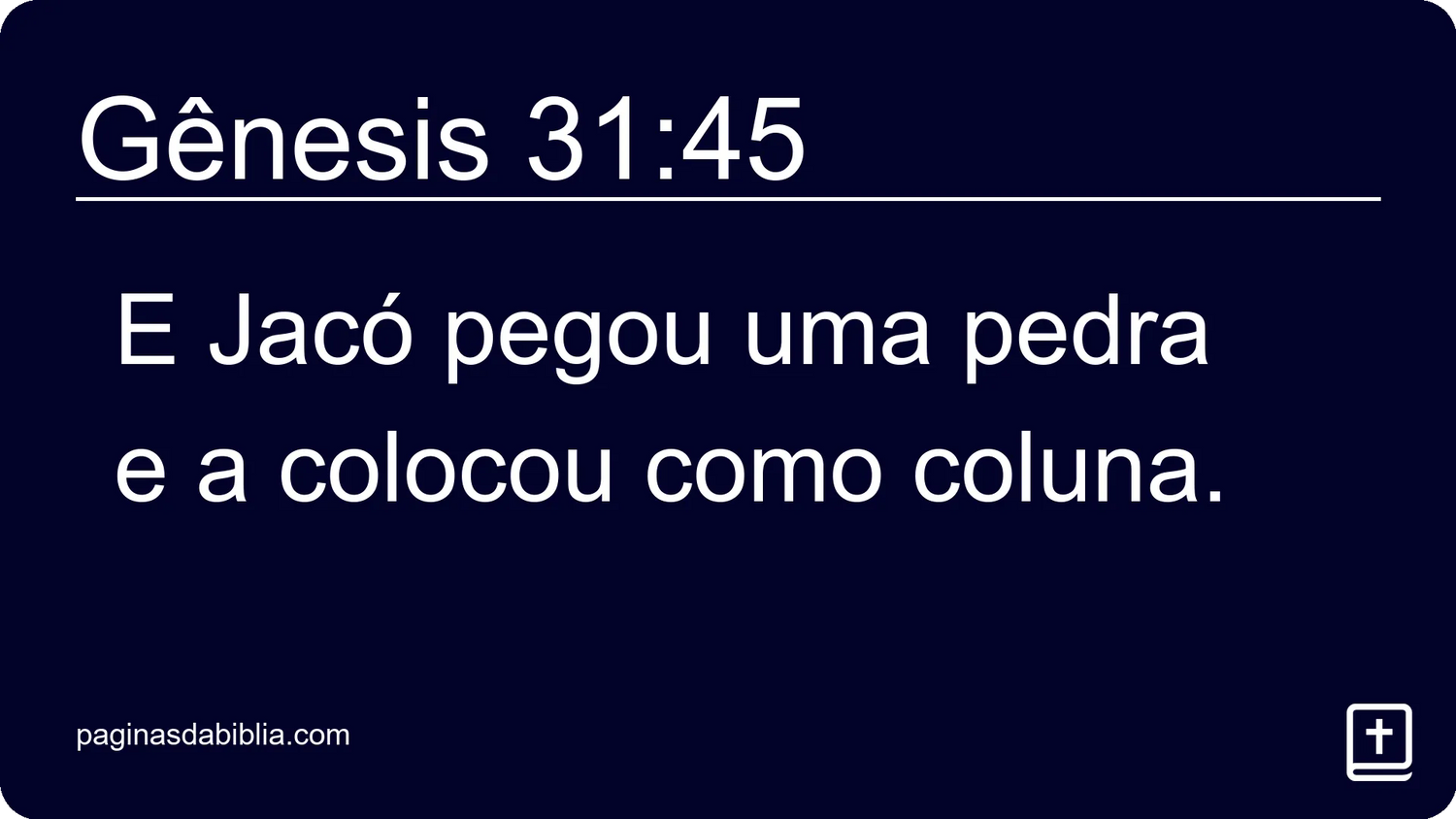 Gênesis 31:45