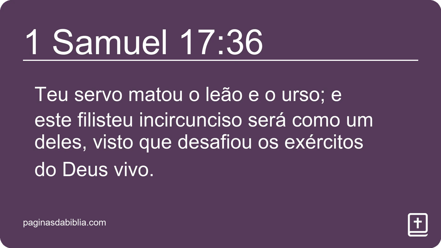 1 Samuel 17:36