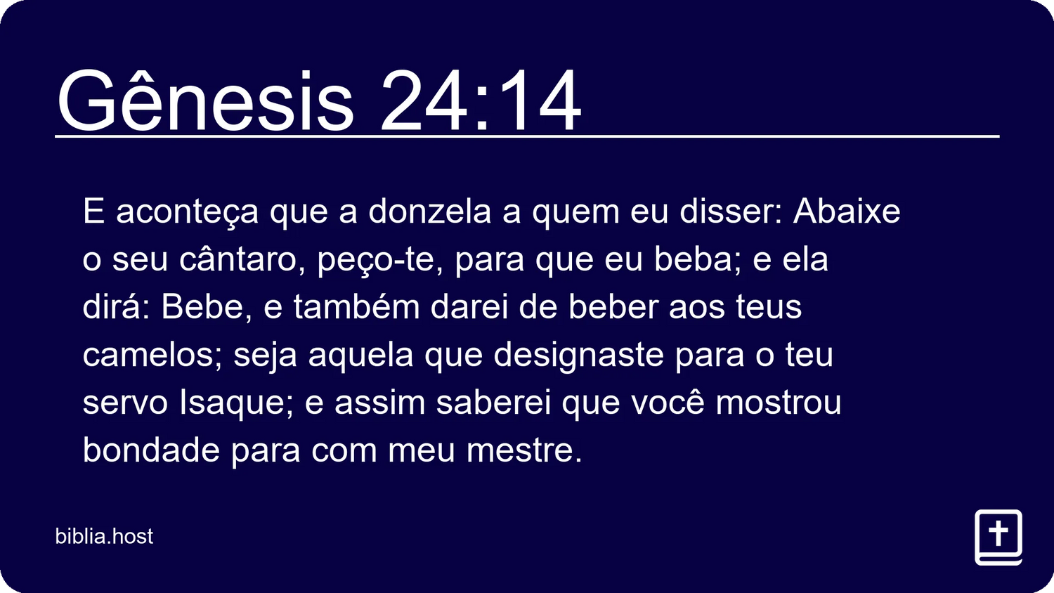 Gênesis 24:14