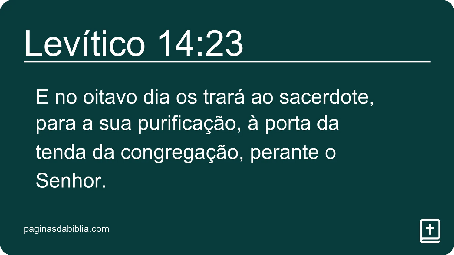 Levítico 14:23