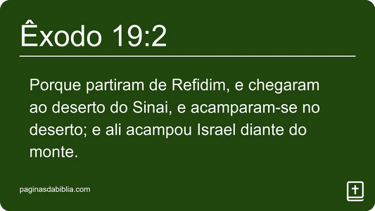 Êxodo 19:2