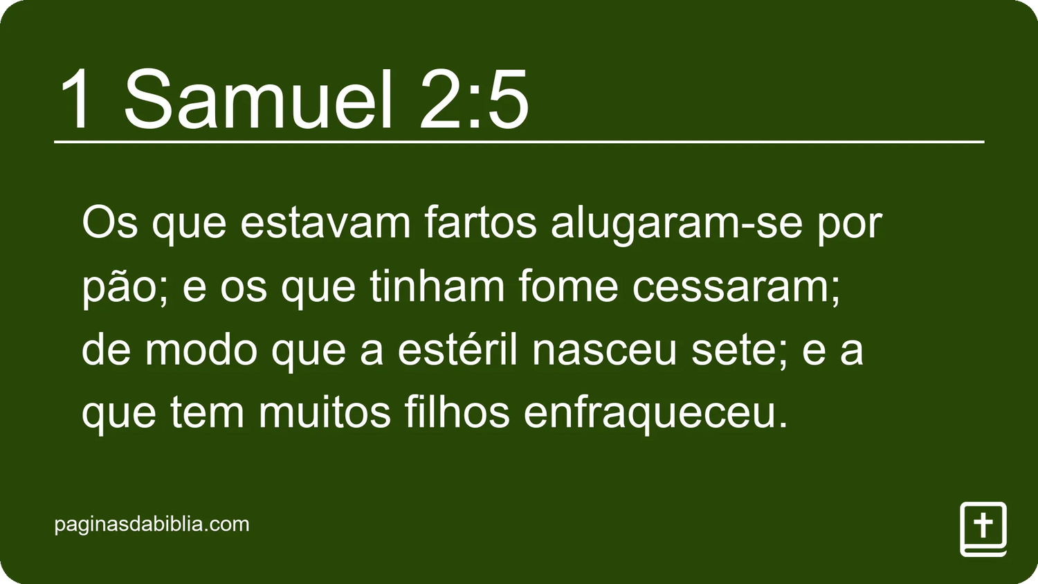 1 Samuel 2:5