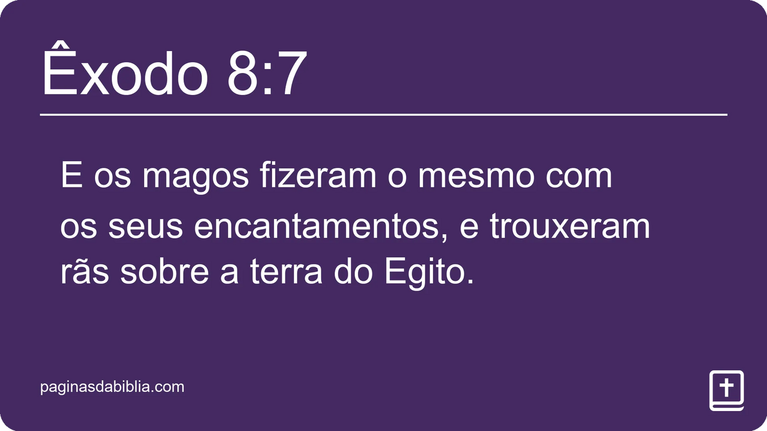 Êxodo 8:7