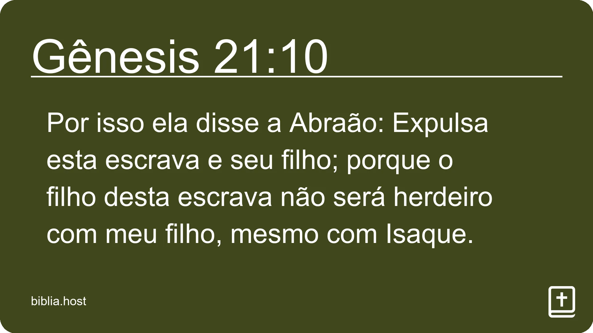 Gênesis 21:10