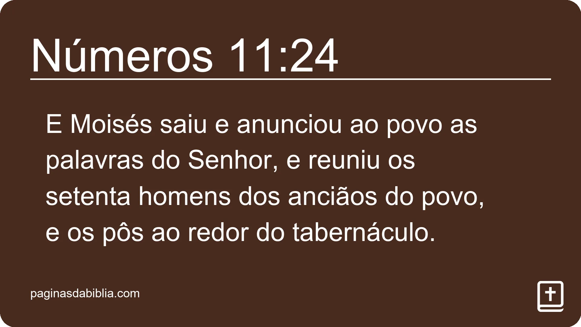 Números 11:24