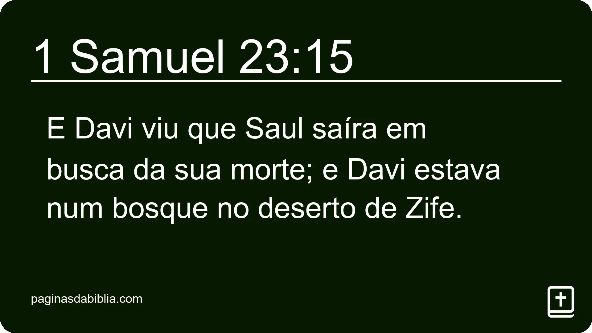 1 Samuel 23:15