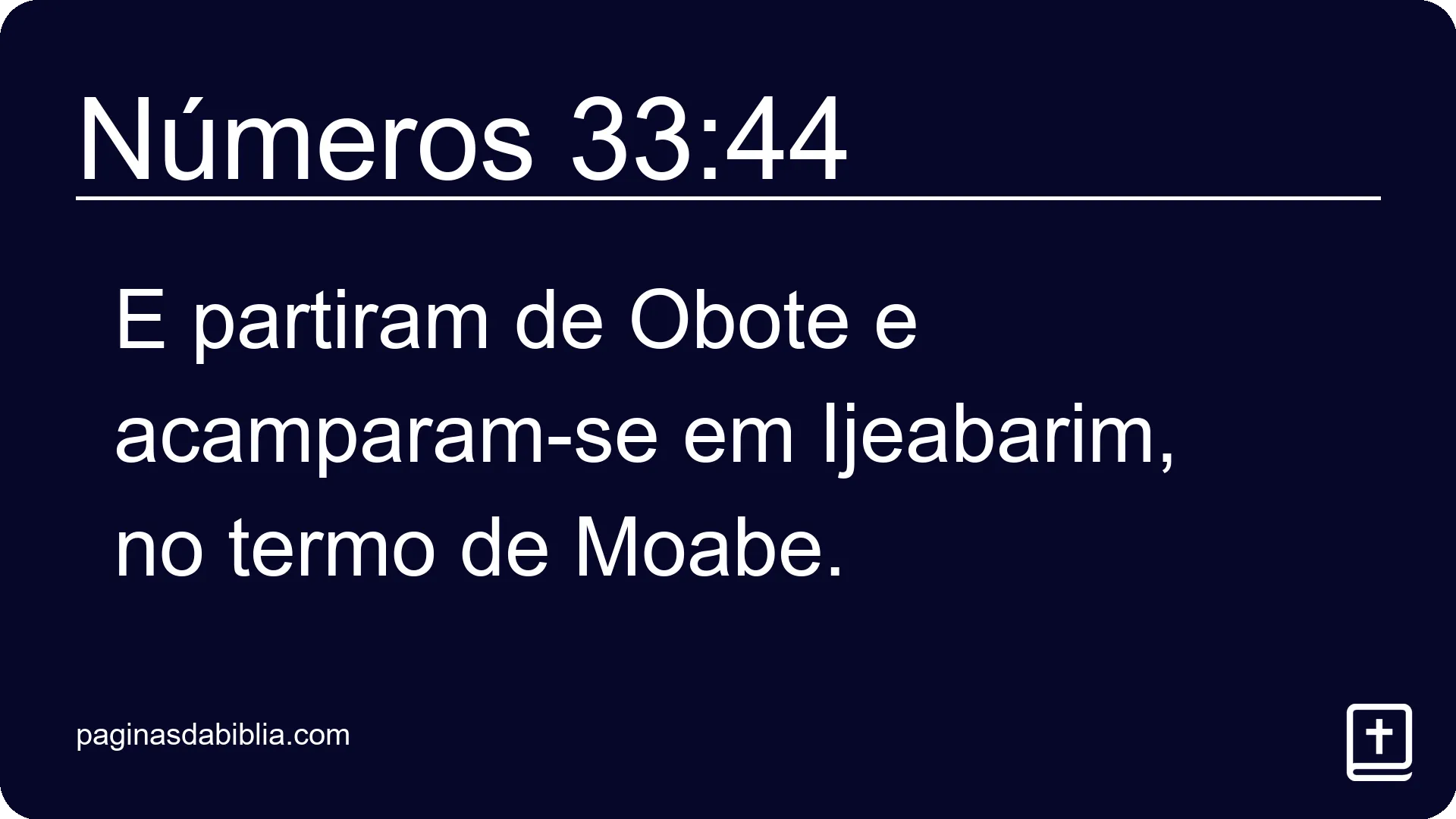 Números 33:44