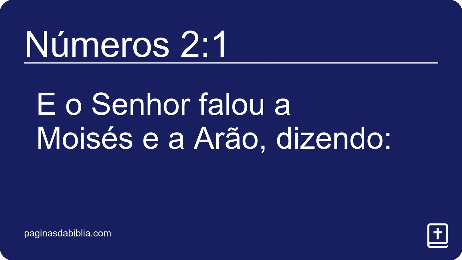 Números 2:1