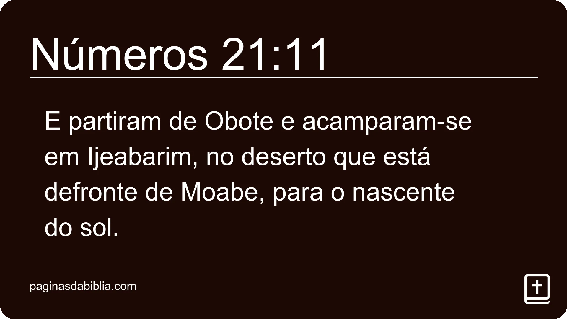 Números 21:11