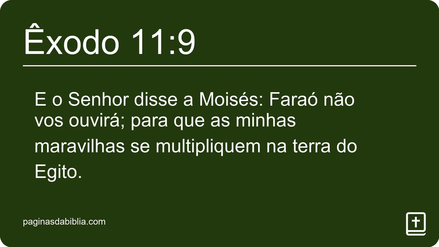 Êxodo 11:9