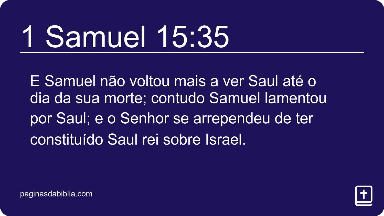 1 Samuel 15:35