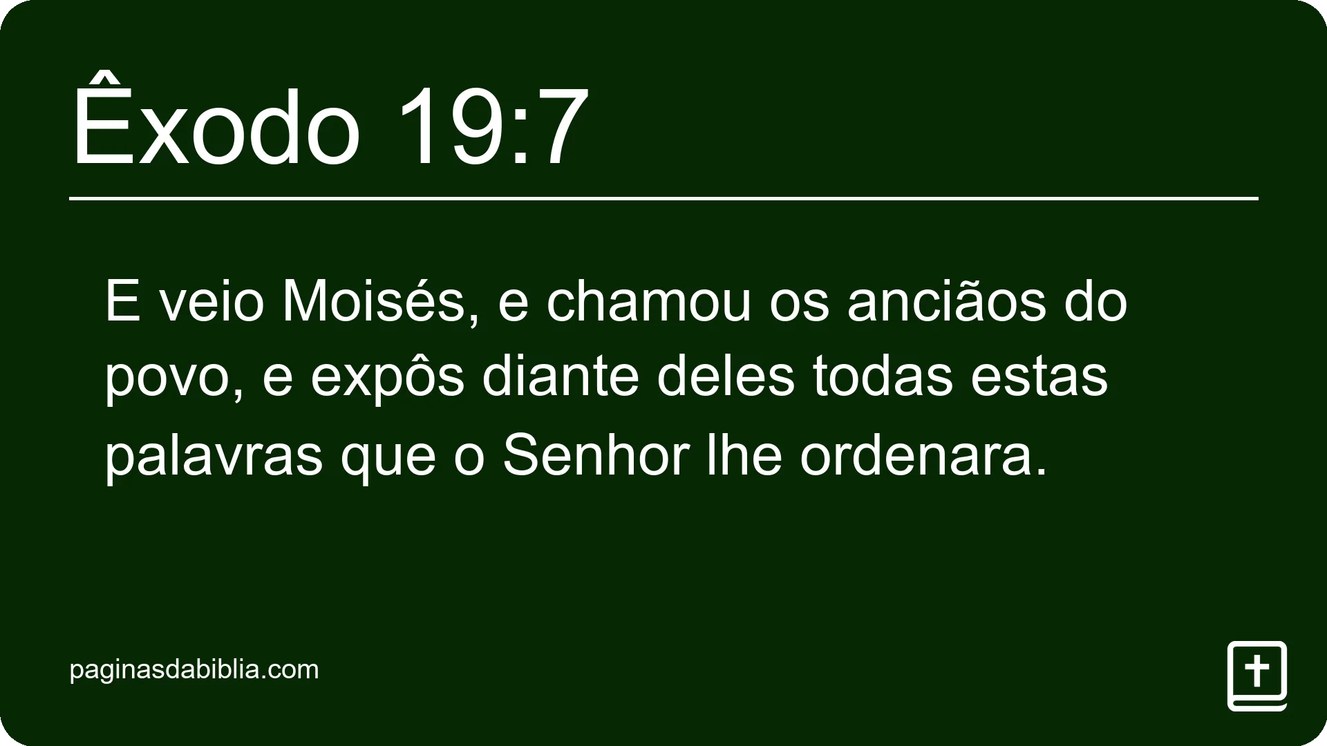 Êxodo 19:7