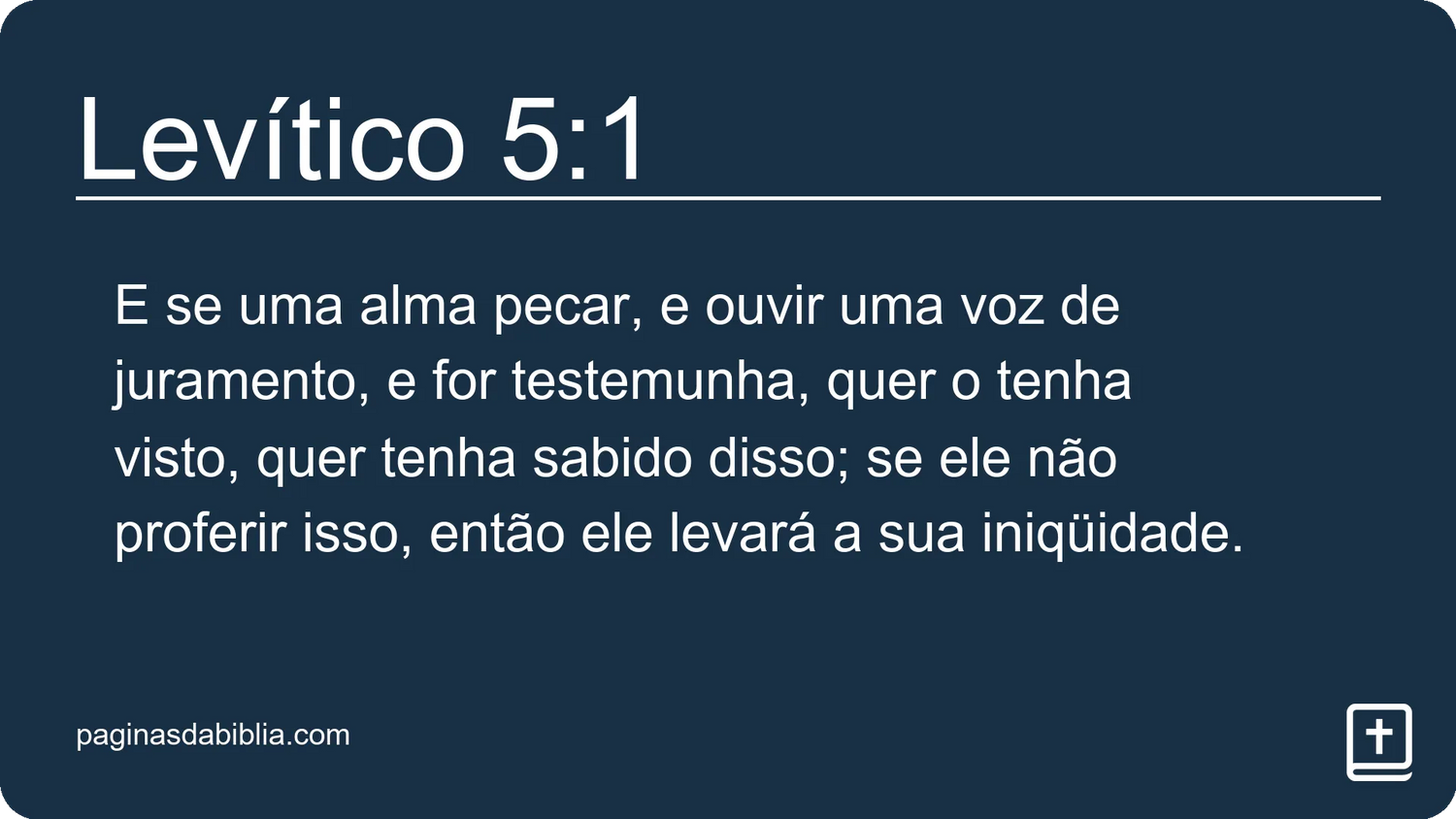 Levítico 5:1