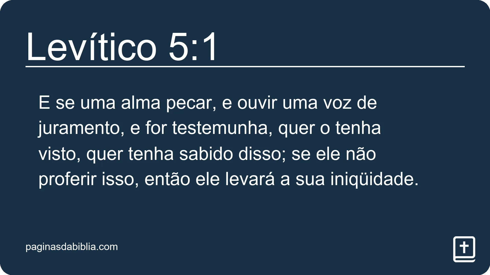 Levítico 5:1