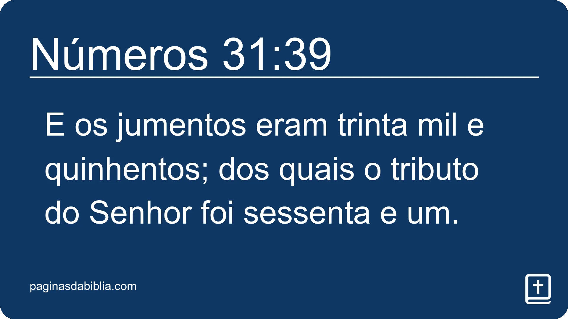 Números 31:39