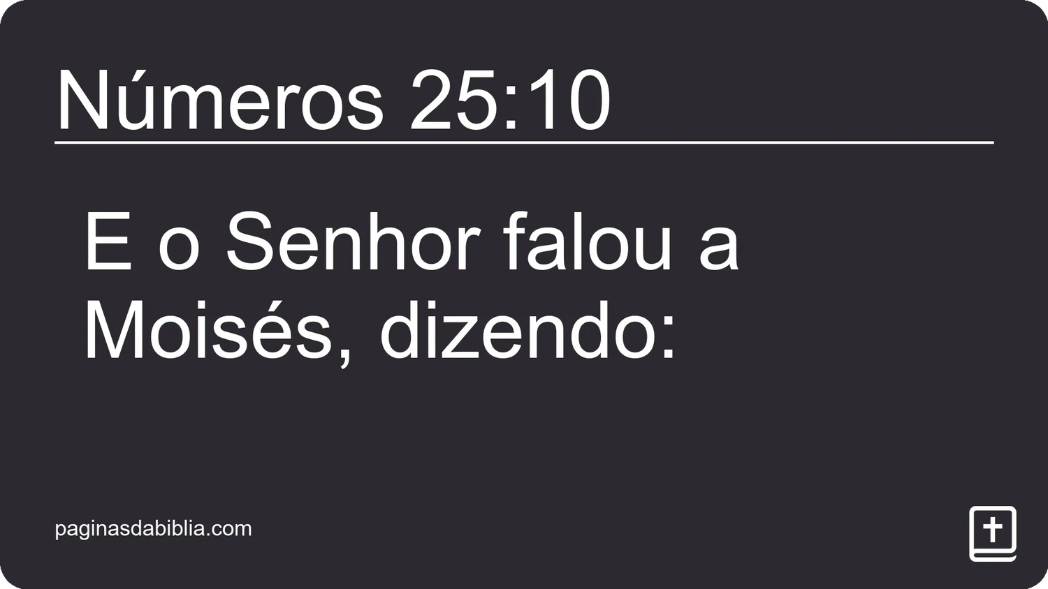 Números 25:10