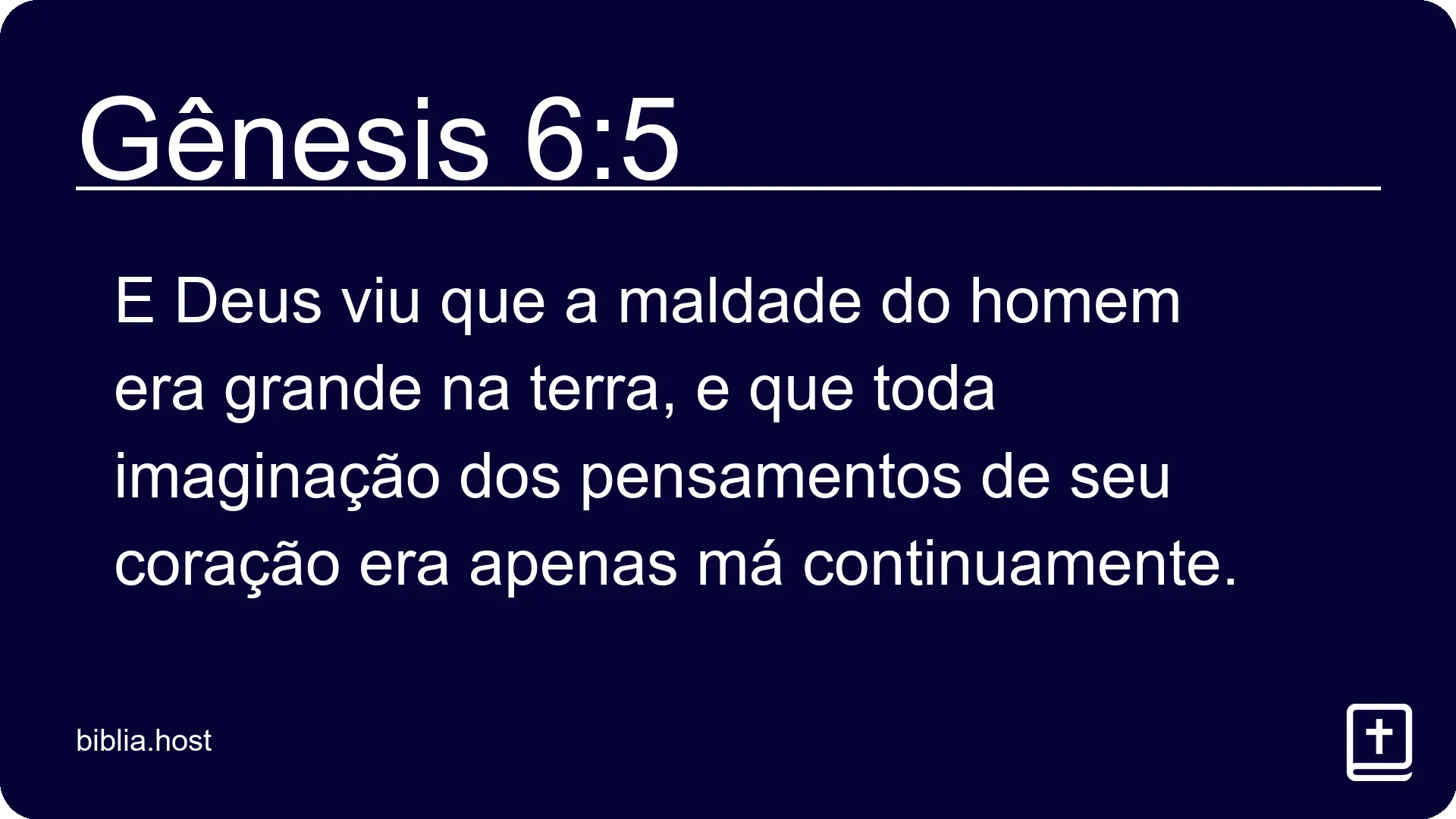 Gênesis 6:5