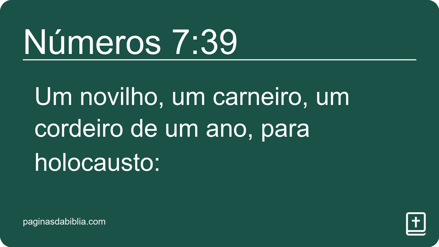 Números 7:39