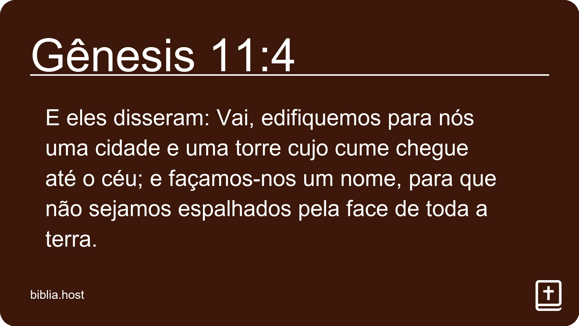 Gênesis 11:4