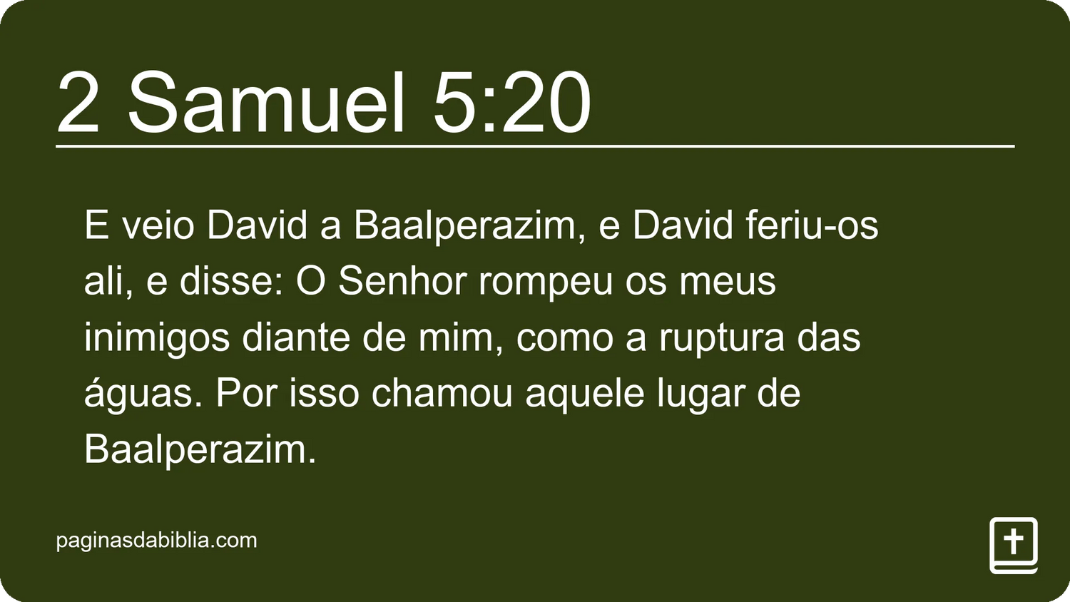 2 Samuel 5:20